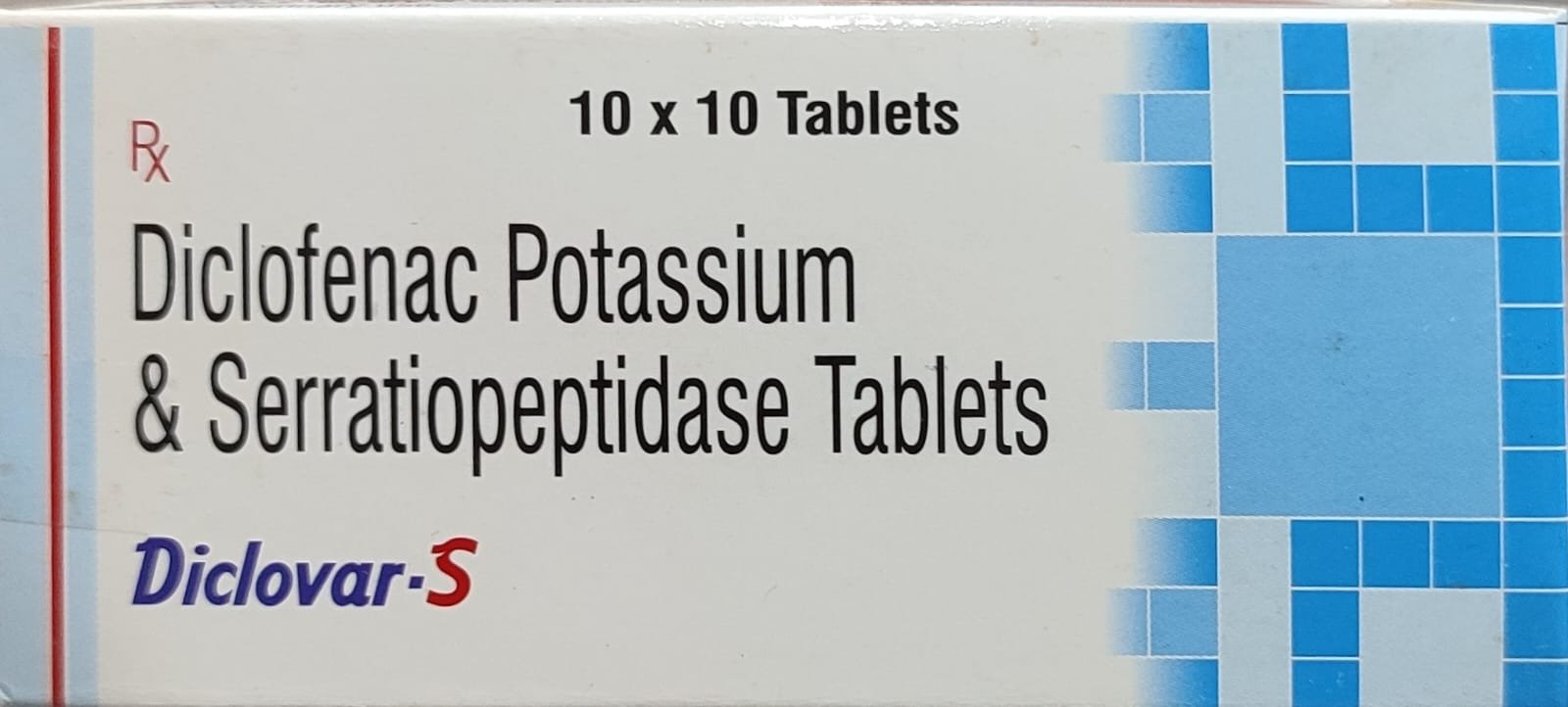 Diclofenac Potassium & Serratiopeptidase Tablets (Diclovar-S)